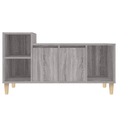 Tv-Meubel 00X35X55 Cm Bewerkt Hout Eikenkleurig Grijs sonoma