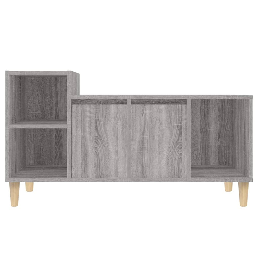 Tv-Meubel 00X35X55 Cm Bewerkt Hout Eikenkleurig Grijs sonoma