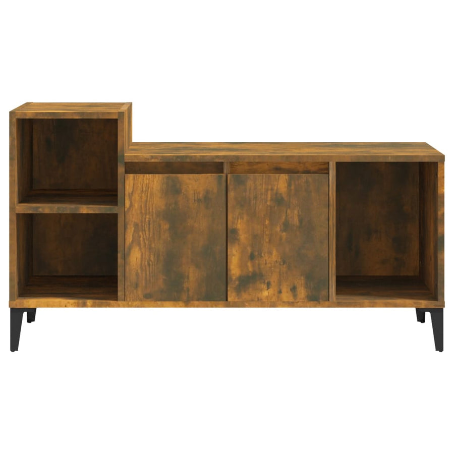 Tv-Meubel 00X35X55 Cm Bewerkt Hout Kleurig Gerookt eiken