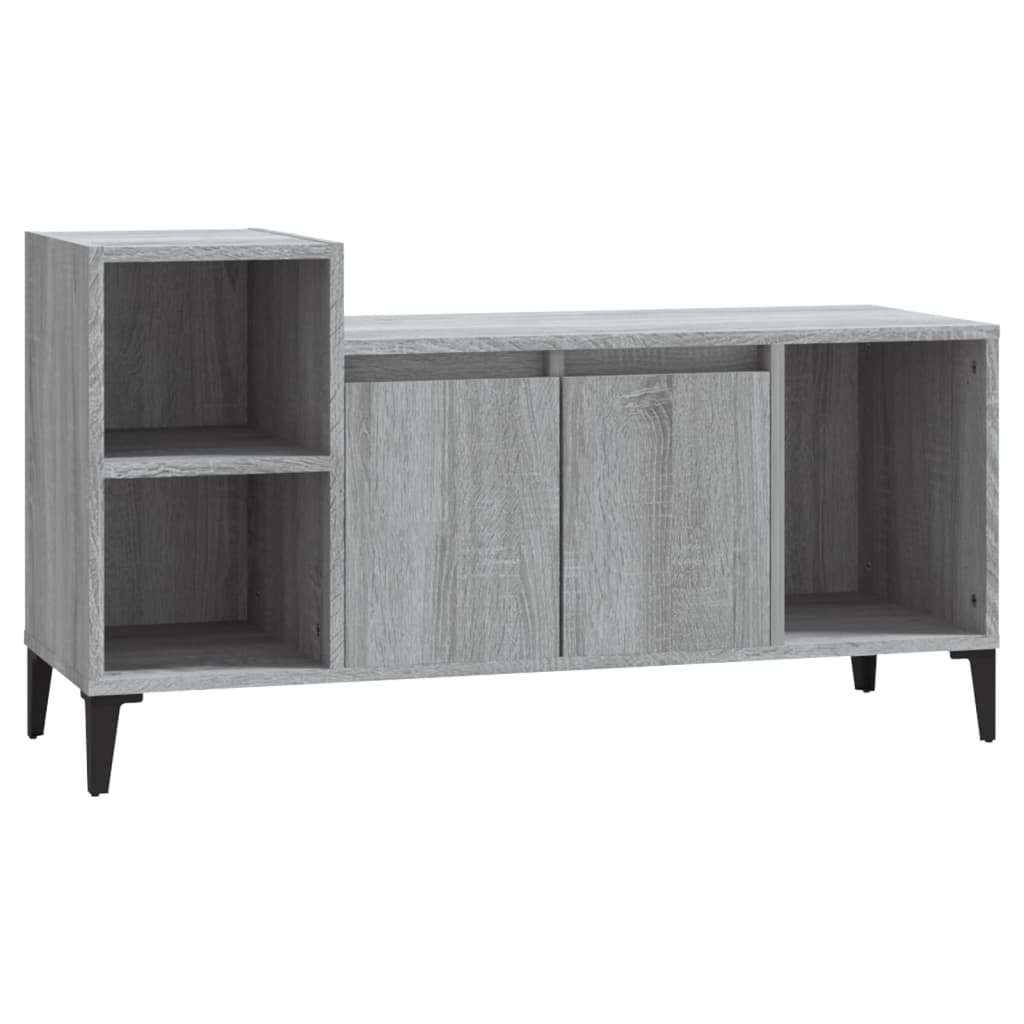 Tv-Meubel 00X35X55 Cm Bewerkt Hout Eikenkleurig Grijs sonoma