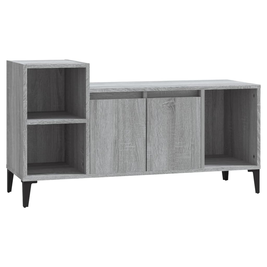 Tv-Meubel 00X35X55 Cm Bewerkt Hout Eikenkleurig Grijs sonoma