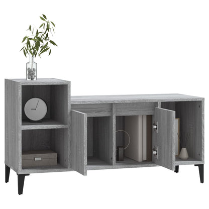 Tv-Meubel 00X35X55 Cm Bewerkt Hout Eikenkleurig Grijs sonoma