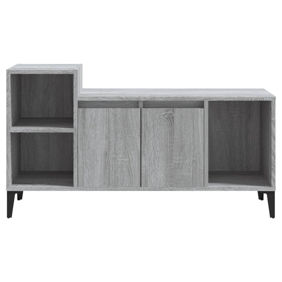 Tv-Meubel 00X35X55 Cm Bewerkt Hout Eikenkleurig Grijs sonoma