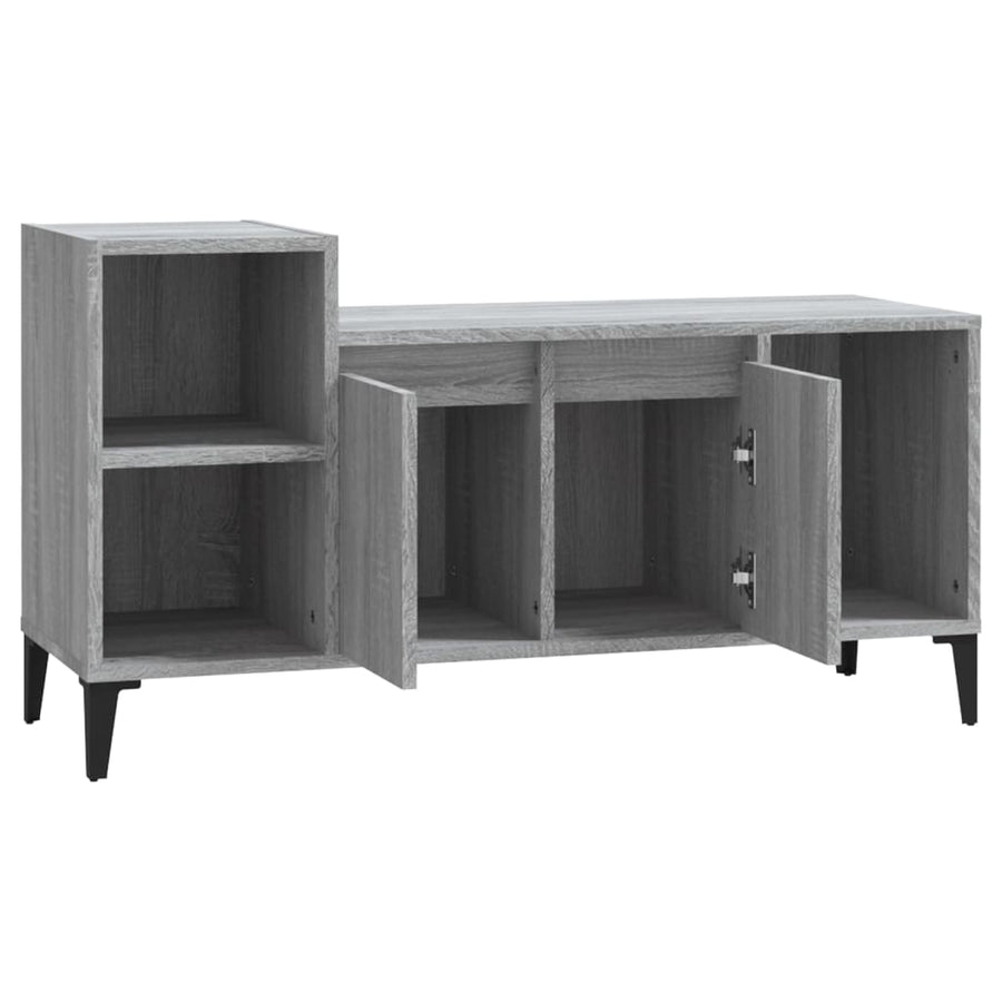 Tv-Meubel 00X35X55 Cm Bewerkt Hout Eikenkleurig Grijs sonoma