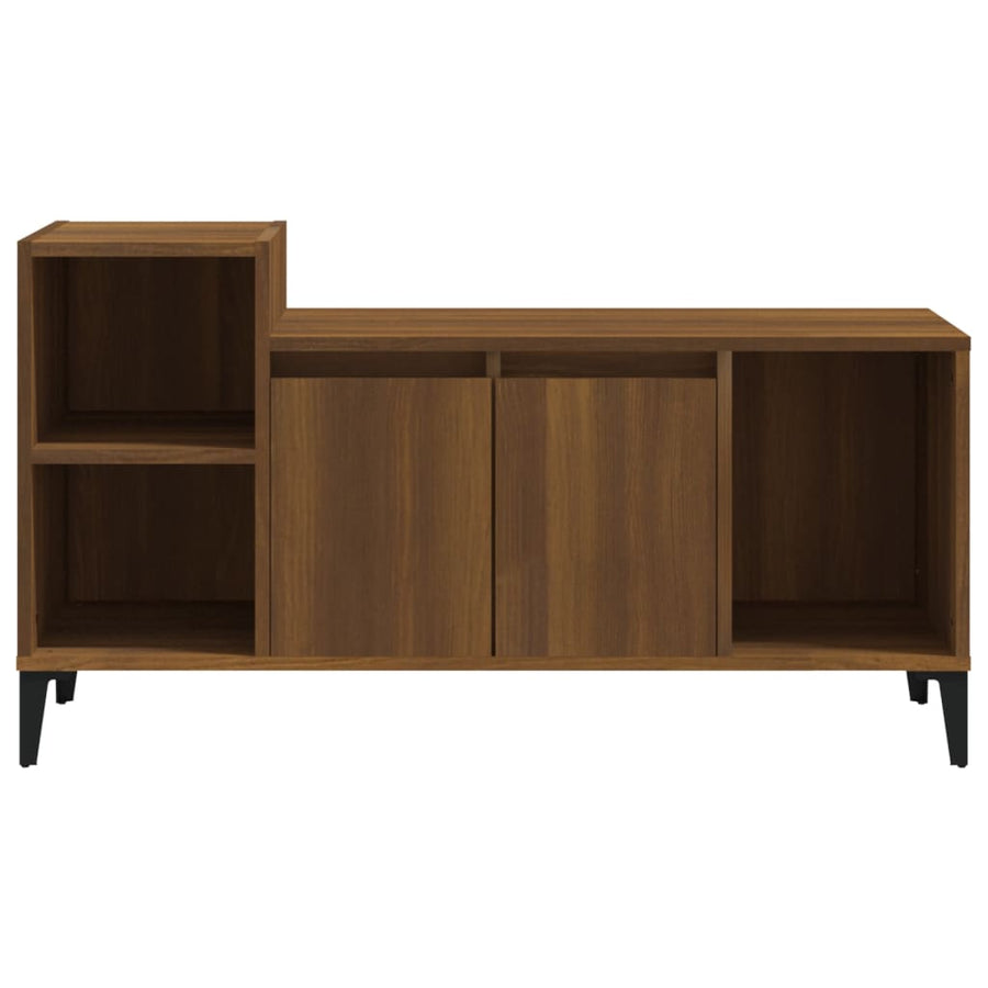 Tv-Meubel 00X35X55 Cm Bewerkt Hout Bruin Eikenkleur Bruineiken