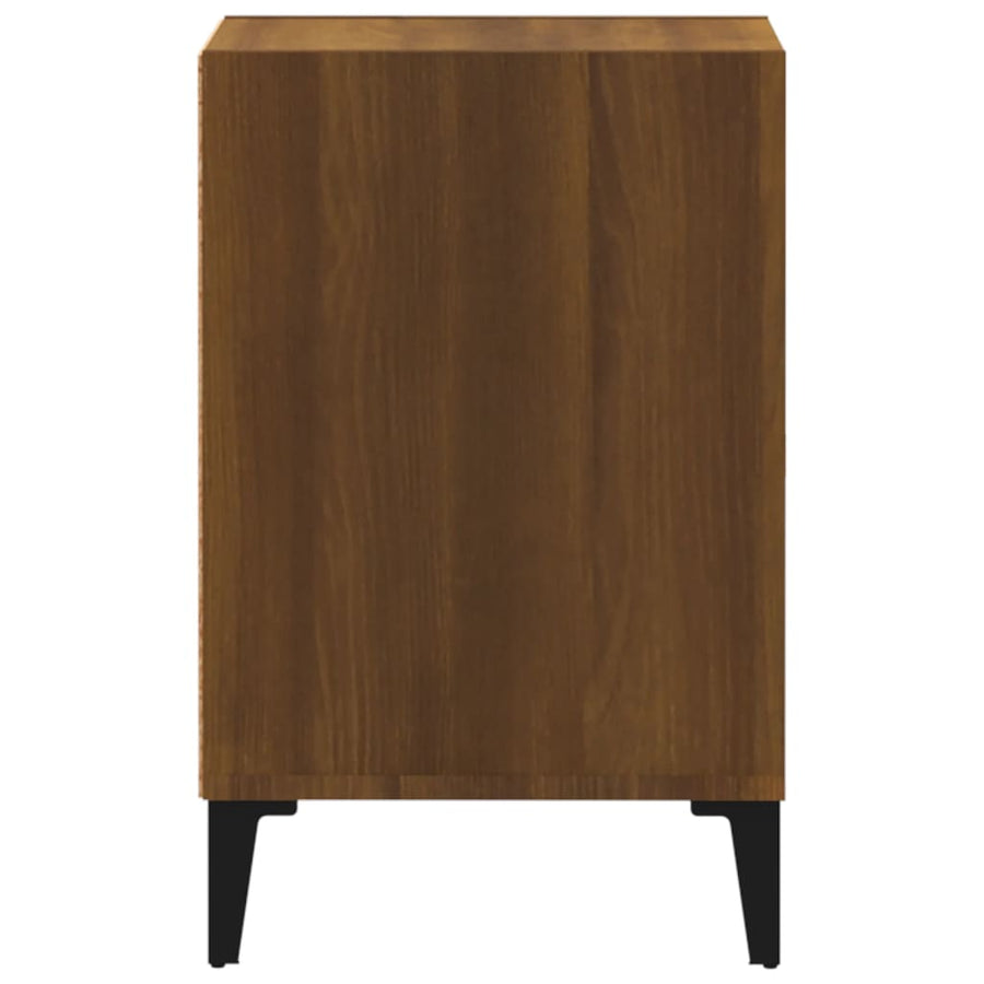 Tv-Meubel 00X35X55 Cm Bewerkt Hout Bruin Eikenkleur Bruineiken