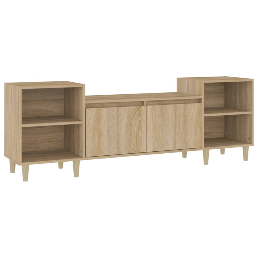 Tv-Meubel 60X35X55 Cm Bewerkt Hout Kleurig Sonoma eiken