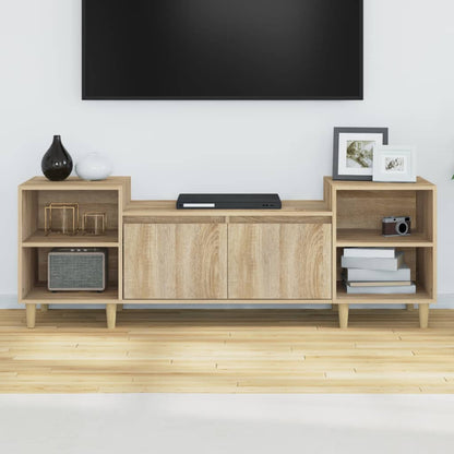 Tv-Meubel 60X35X55 Cm Bewerkt Hout Kleurig Sonoma eiken