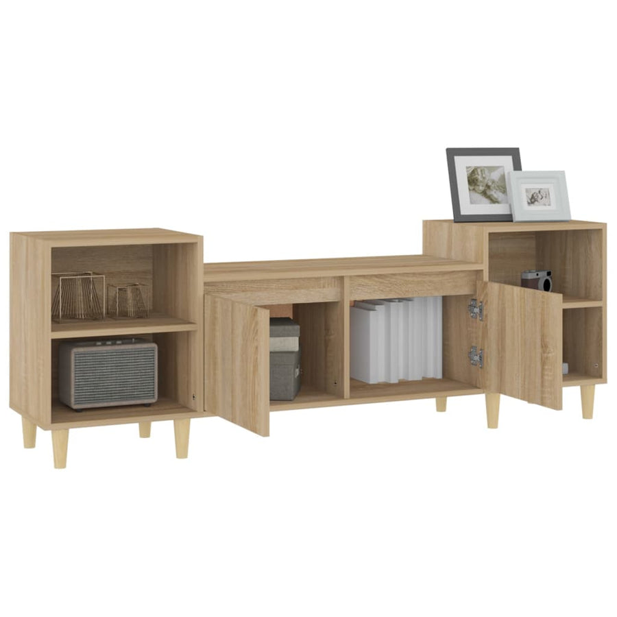 Tv-Meubel 60X35X55 Cm Bewerkt Hout Kleurig Sonoma eiken