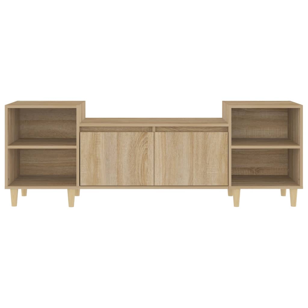Tv-Meubel 60X35X55 Cm Bewerkt Hout Kleurig Sonoma eiken