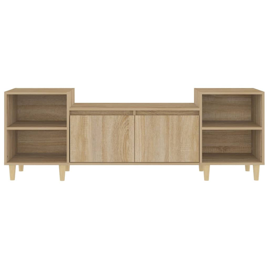 Tv-Meubel 60X35X55 Cm Bewerkt Hout Kleurig Sonoma eiken