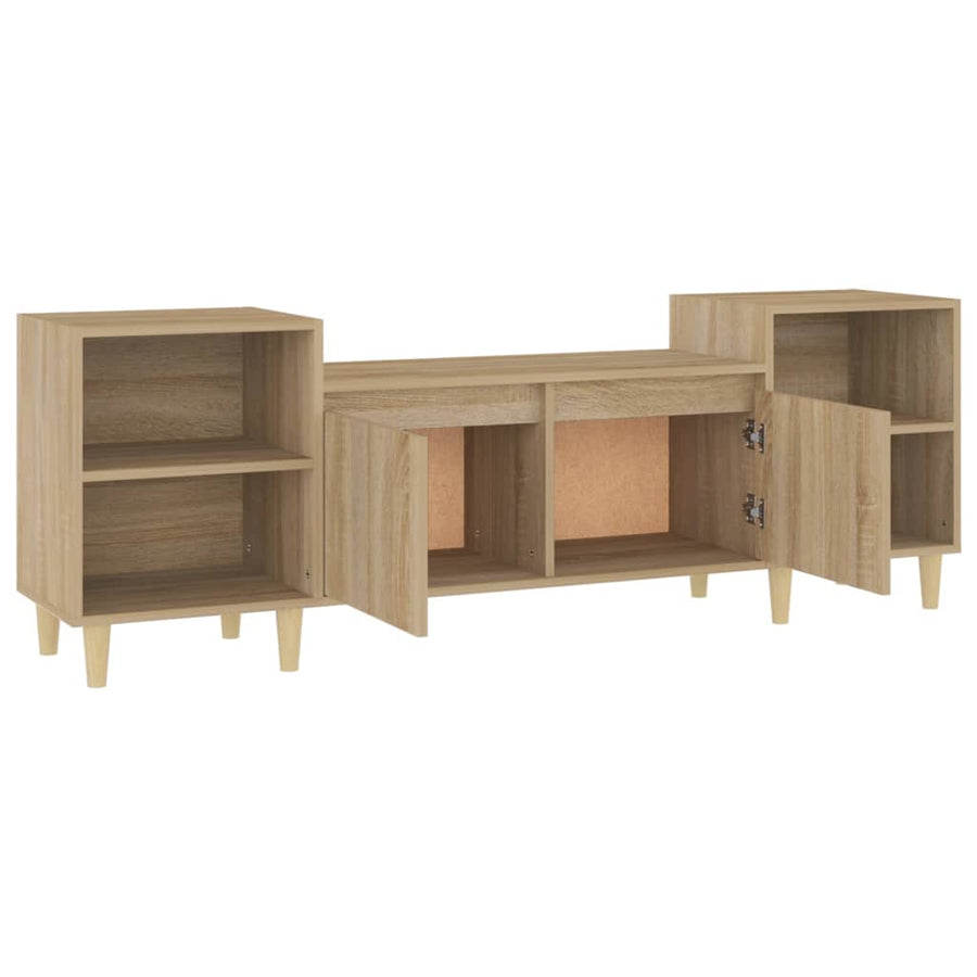 Tv-Meubel 60X35X55 Cm Bewerkt Hout Kleurig Sonoma eiken