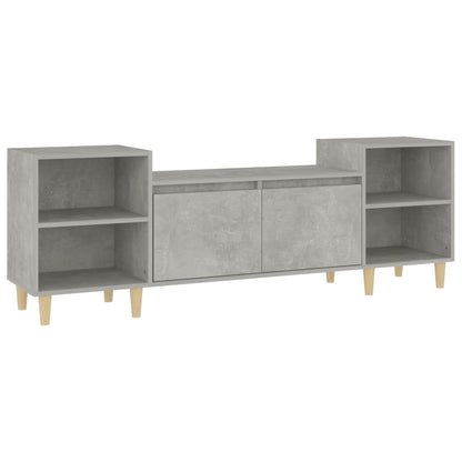 Tv-Meubel 60X35X55 Cm Bewerkt Hout Betongrijs