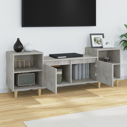 Tv-Meubel 60X35X55 Cm Bewerkt Hout Betongrijs