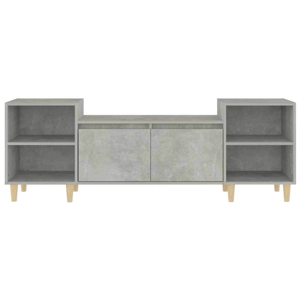 Tv-Meubel 60X35X55 Cm Bewerkt Hout Betongrijs