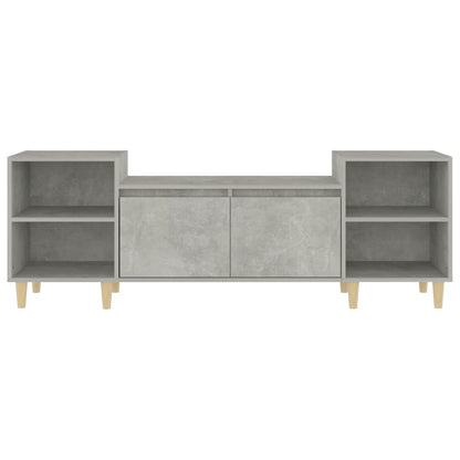 Tv-Meubel 60X35X55 Cm Bewerkt Hout Betongrijs