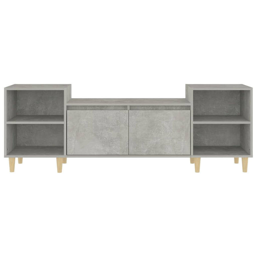 Tv-Meubel 60X35X55 Cm Bewerkt Hout Betongrijs