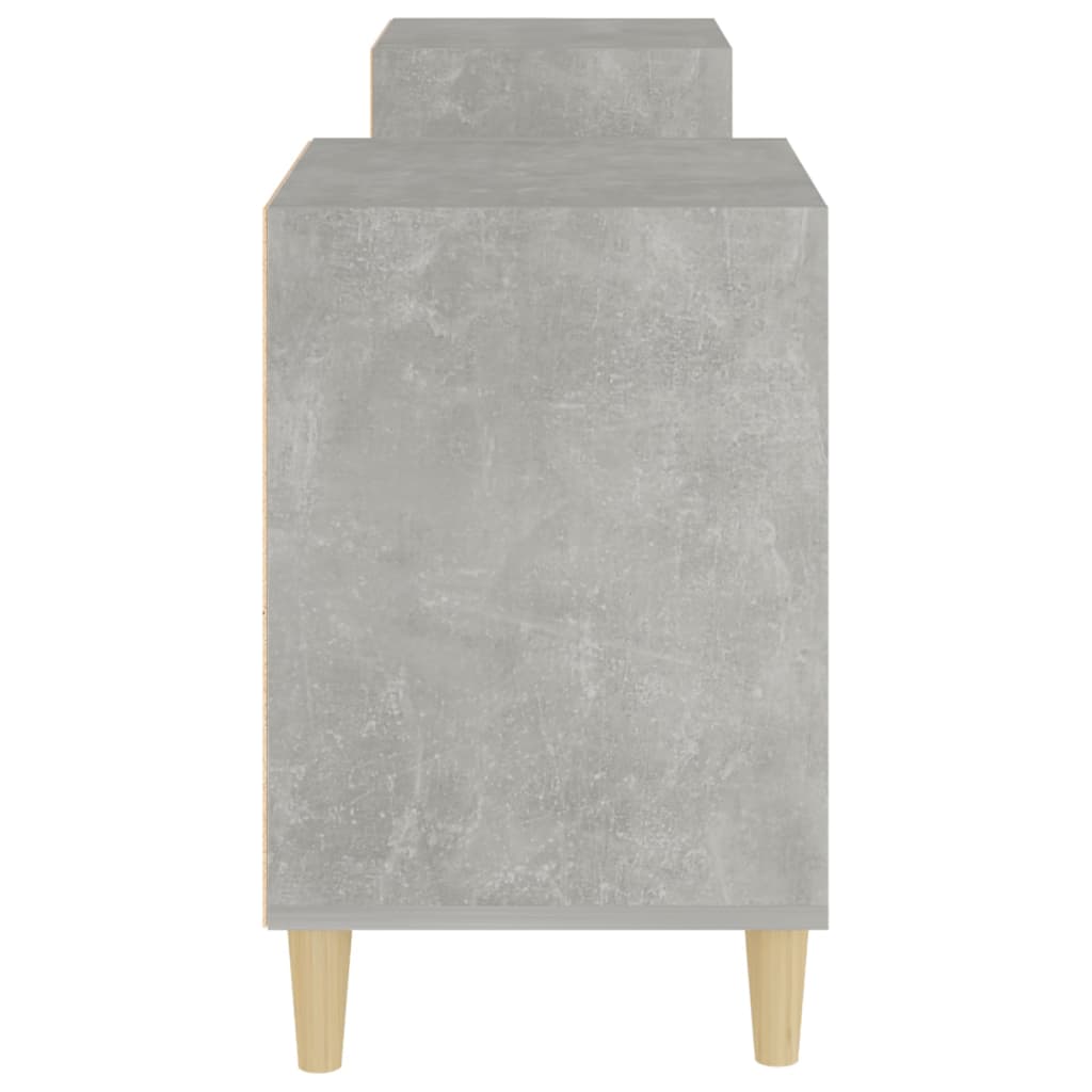 Tv-Meubel 60X35X55 Cm Bewerkt Hout Betongrijs