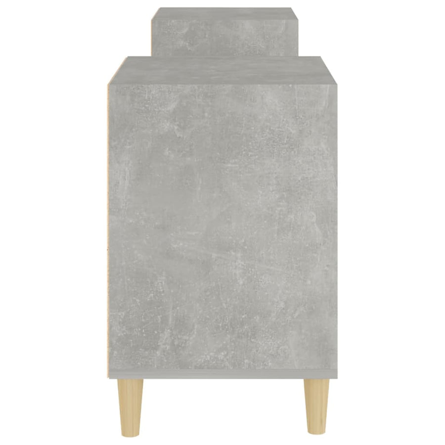 Tv-Meubel 60X35X55 Cm Bewerkt Hout Betongrijs