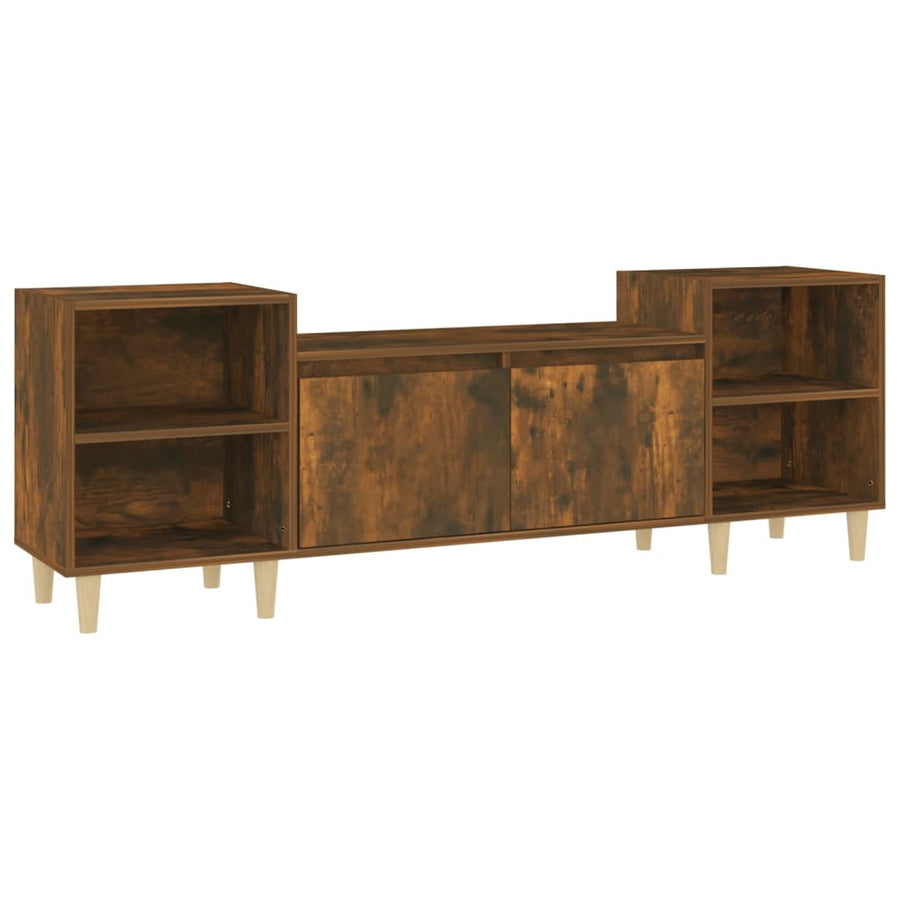 Tv-Meubel 60X35X55 Cm Bewerkt Hout Kleurig Gerookt eiken