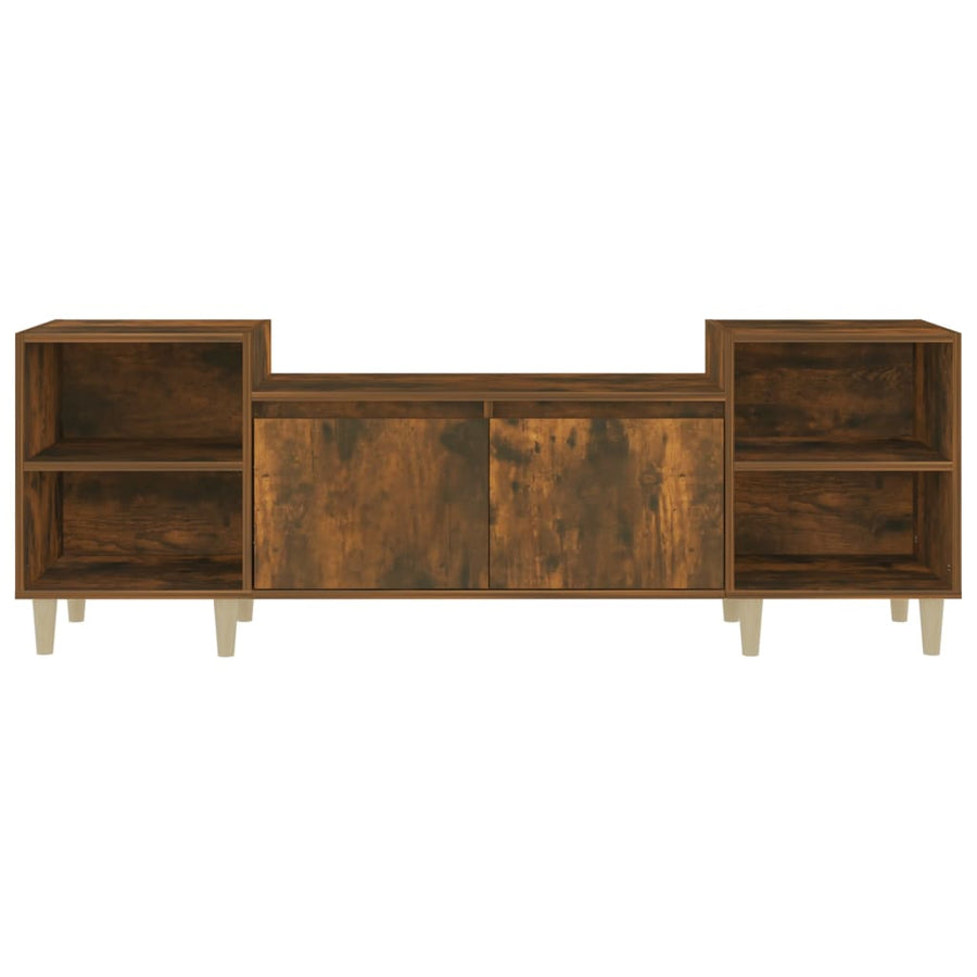 Tv-Meubel 60X35X55 Cm Bewerkt Hout Kleurig Gerookt eiken