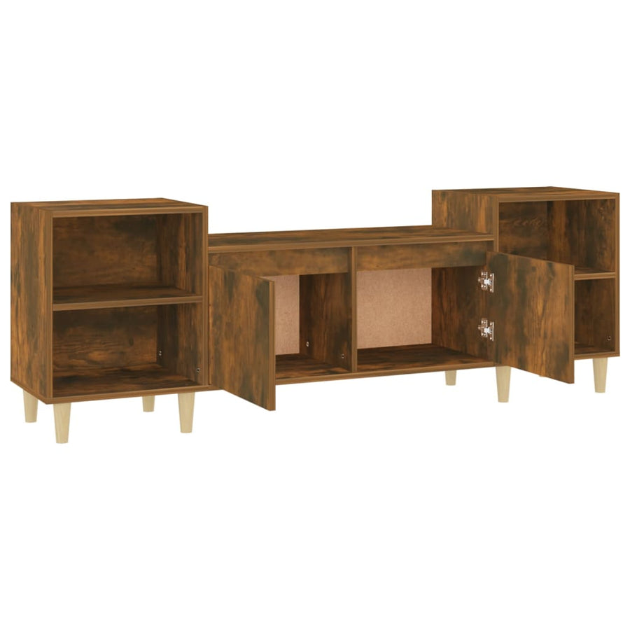 Tv-Meubel 60X35X55 Cm Bewerkt Hout Kleurig Gerookt eiken