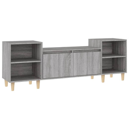 Tv-Meubel 60X35X55 Cm Bewerkt Hout Eikenkleurig Grijs sonoma