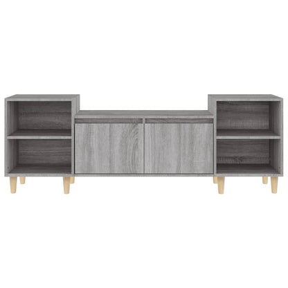 Tv-Meubel 60X35X55 Cm Bewerkt Hout Eikenkleurig Grijs sonoma
