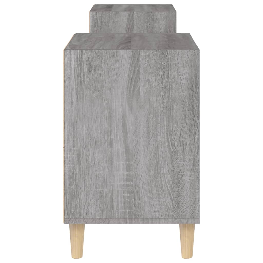 Tv-Meubel 60X35X55 Cm Bewerkt Hout Eikenkleurig Grijs sonoma
