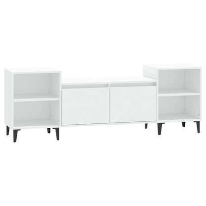 Tv-Meubel 60X35X55 Cm Bewerkt Hout Wit