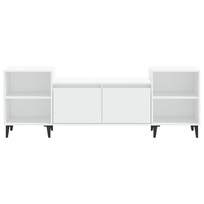 Tv-Meubel 60X35X55 Cm Bewerkt Hout Wit