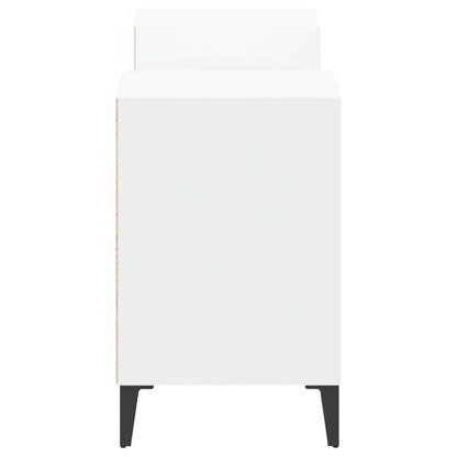Tv-Meubel 60X35X55 Cm Bewerkt Hout Wit