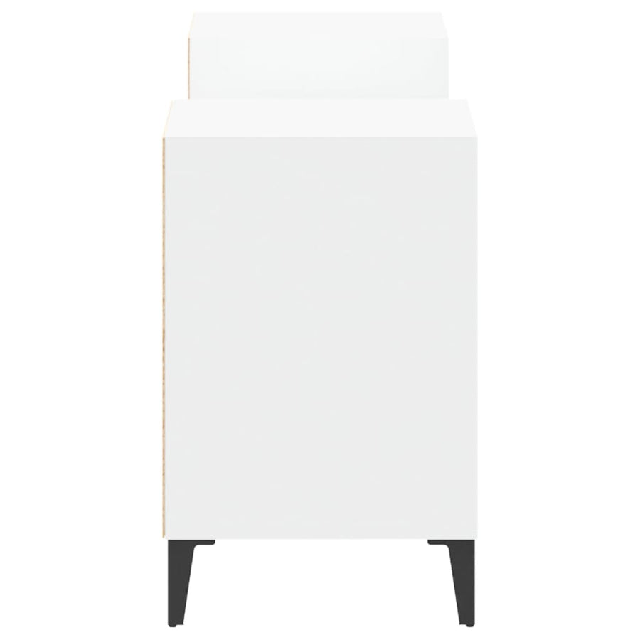 Tv-Meubel 60X35X55 Cm Bewerkt Hout Wit