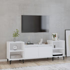 TV cabinet 160x35x55 cm engineered wood white