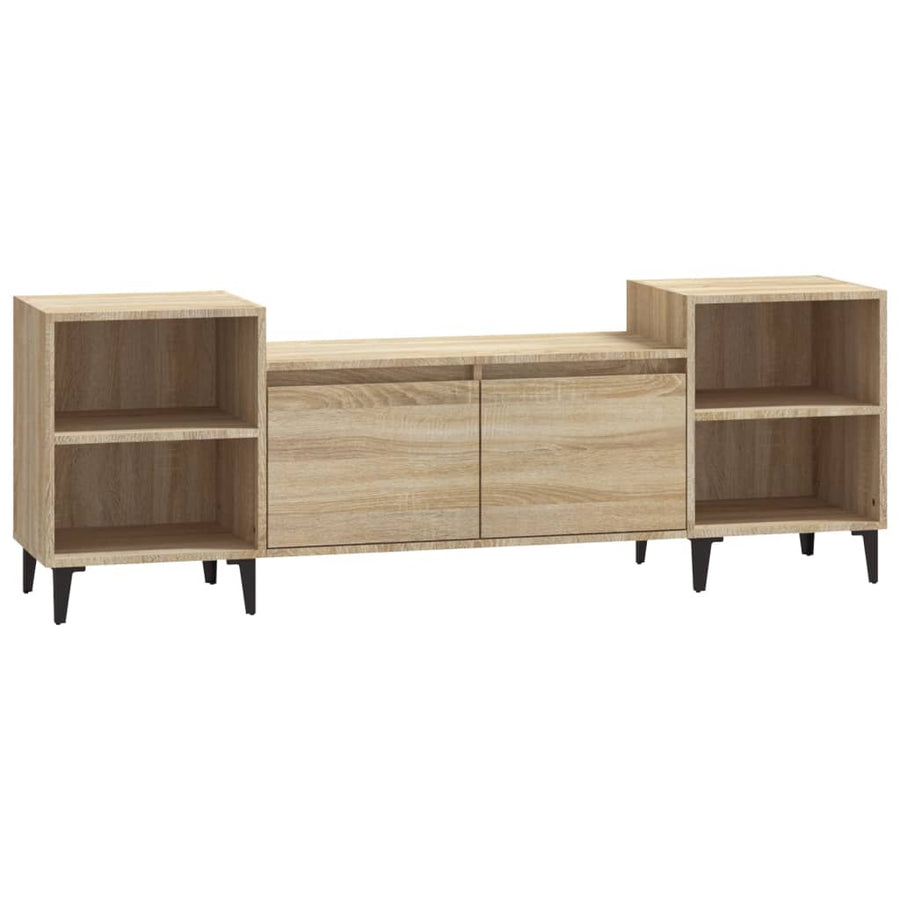 Tv-Meubel 60X35X55 Cm Bewerkt Hout Kleurig Sonoma eiken