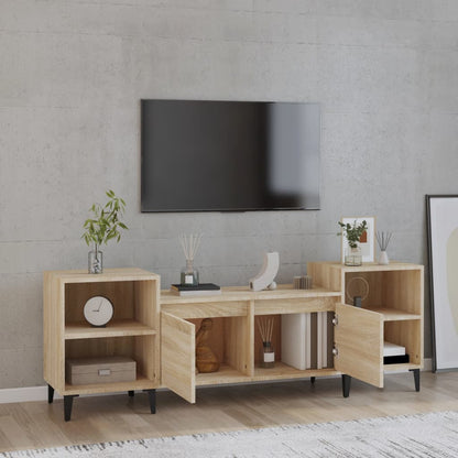 Tv-Meubel 60X35X55 Cm Bewerkt Hout Kleurig Sonoma eiken