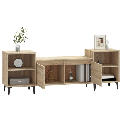 Tv-Meubel 60X35X55 Cm Bewerkt Hout Kleurig Sonoma eiken
