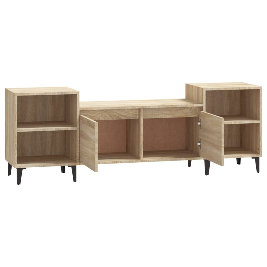 Tv-Meubel 60X35X55 Cm Bewerkt Hout Kleurig Sonoma eiken