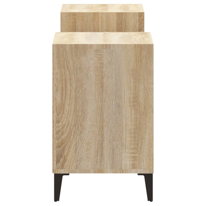Tv-Meubel 60X35X55 Cm Bewerkt Hout Kleurig Sonoma eiken