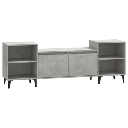Tv-Meubel 60X35X55 Cm Bewerkt Hout Betongrijs