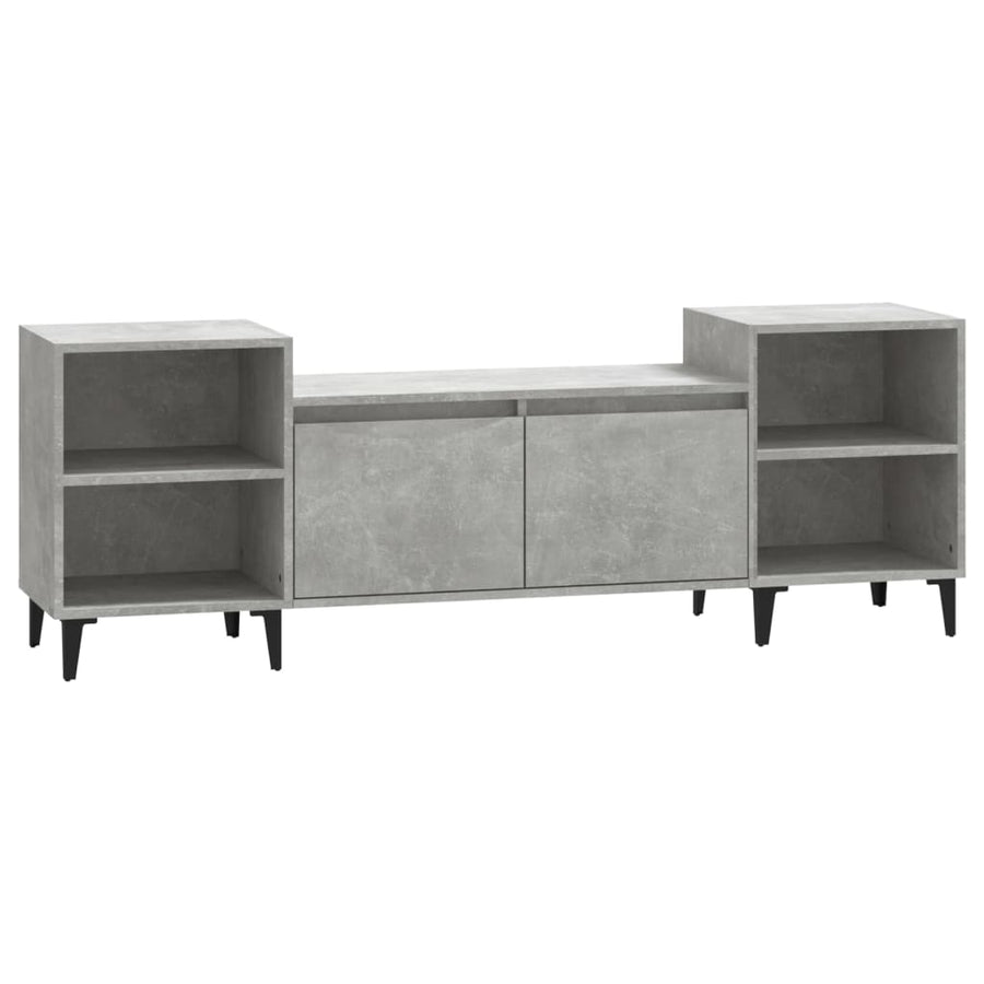 Tv-Meubel 60X35X55 Cm Bewerkt Hout Betongrijs