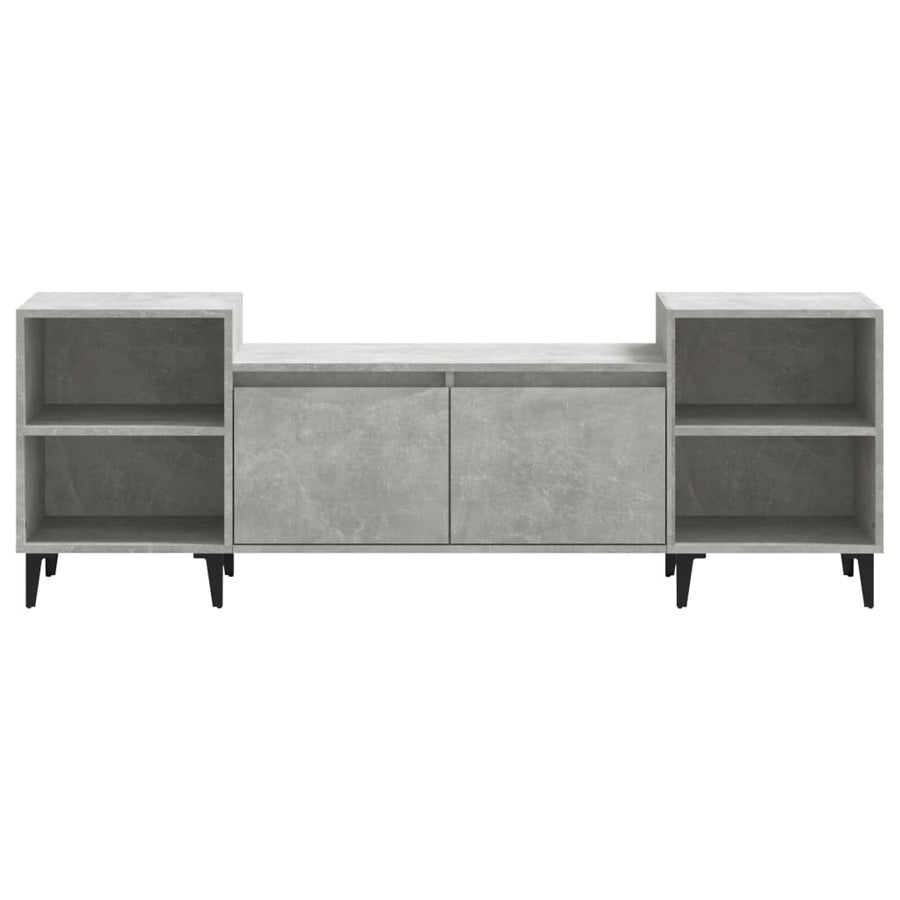 Tv-Meubel 60X35X55 Cm Bewerkt Hout Betongrijs