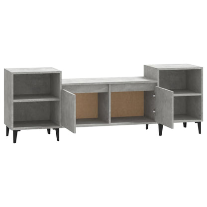 Tv-Meubel 60X35X55 Cm Bewerkt Hout Betongrijs