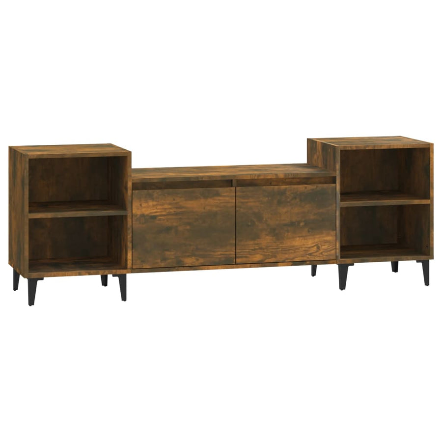 Tv-Meubel 60X35X55 Cm Bewerkt Hout Kleurig Gerookt eiken