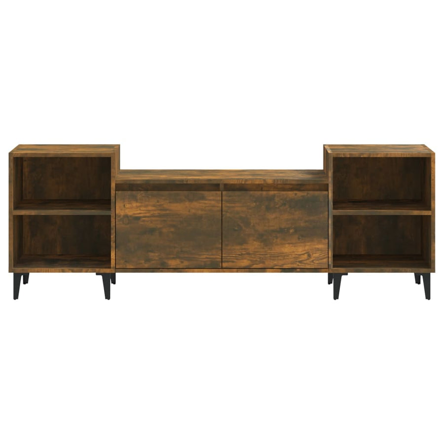 Tv-Meubel 60X35X55 Cm Bewerkt Hout Kleurig Gerookt eiken