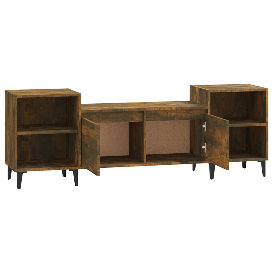 Tv-Meubel 60X35X55 Cm Bewerkt Hout Kleurig Gerookt eiken