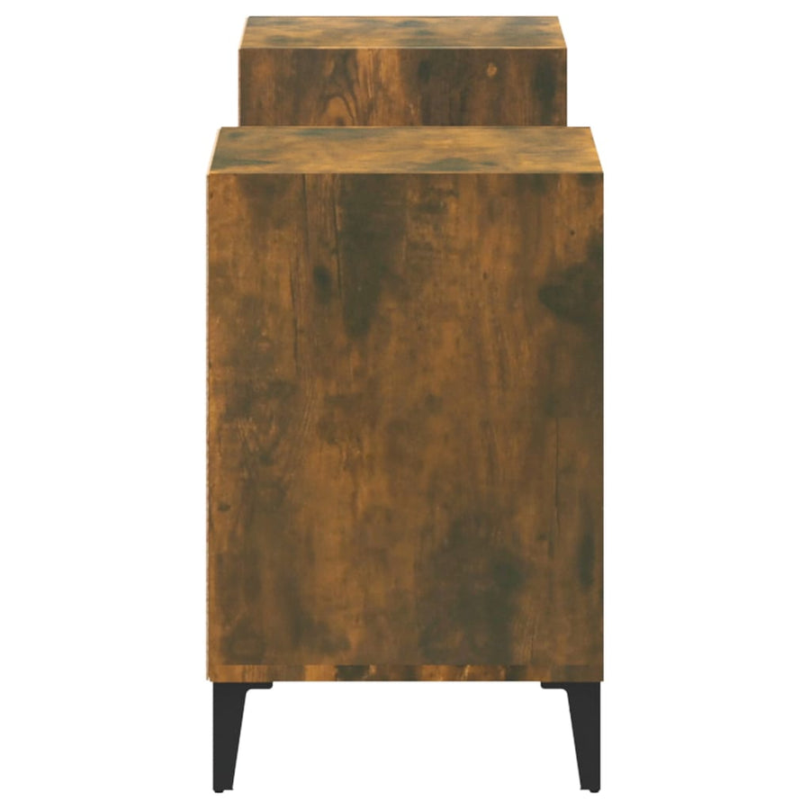 Tv-Meubel 60X35X55 Cm Bewerkt Hout Kleurig Gerookt eiken