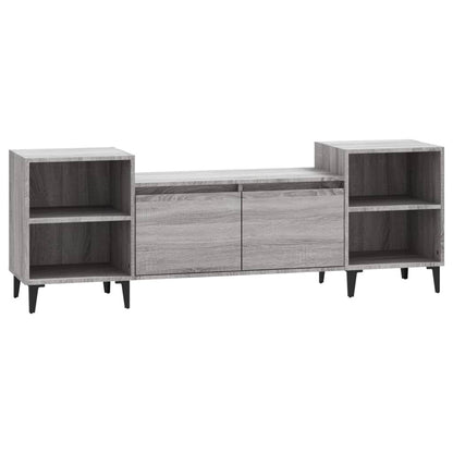 Tv-Meubel 60X35X55 Cm Bewerkt Hout Eikenkleurig Grijs sonoma