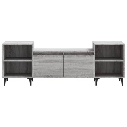 Tv-Meubel 60X35X55 Cm Bewerkt Hout Eikenkleurig Grijs sonoma