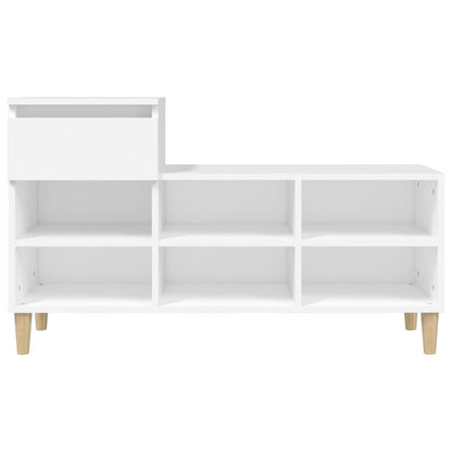 Schoenenkast 102X36X60 Cm Bewerkt Hout Wit